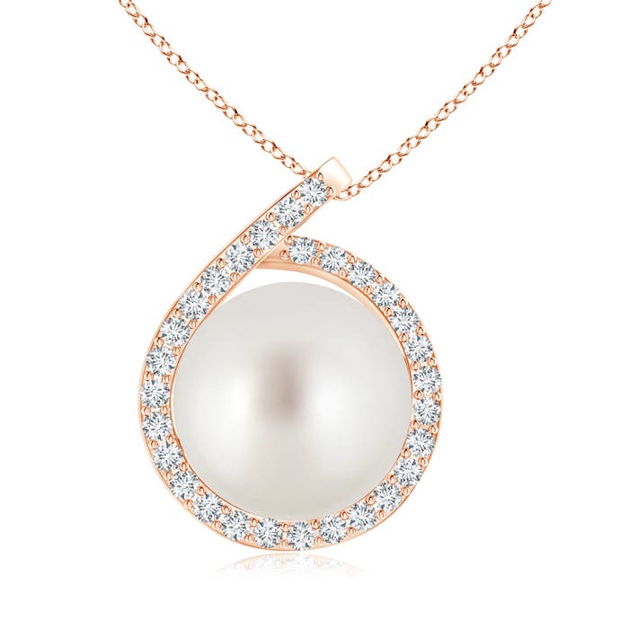 AAA - South Sea Cultured Pearl / 7.49 CT / 14 KT Rose Gold