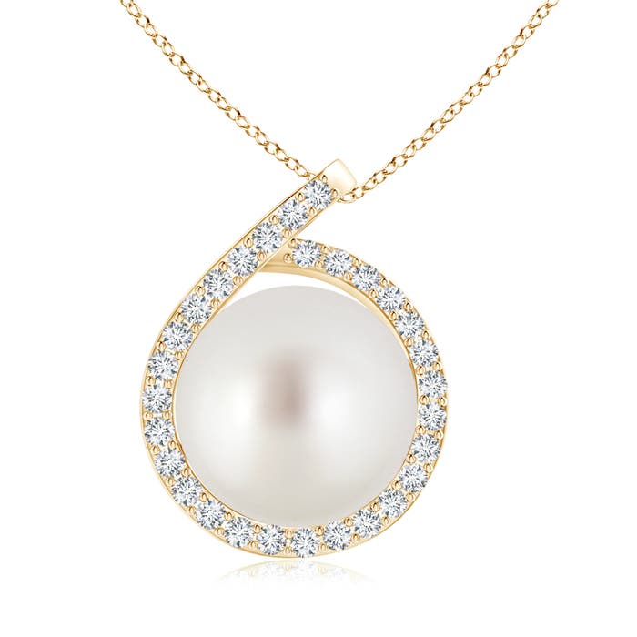 AAA - South Sea Cultured Pearl / 7.49 CT / 14 KT Yellow Gold
