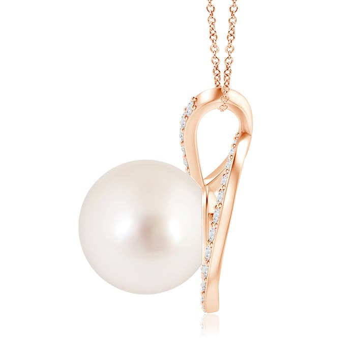 AAAA - South Sea Cultured Pearl / 7.49 CT / 14 KT Rose Gold