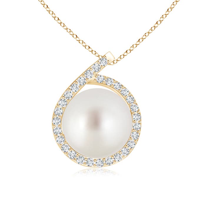 AAA - South Sea Cultured Pearl / 5.42 CT / 14 KT Yellow Gold