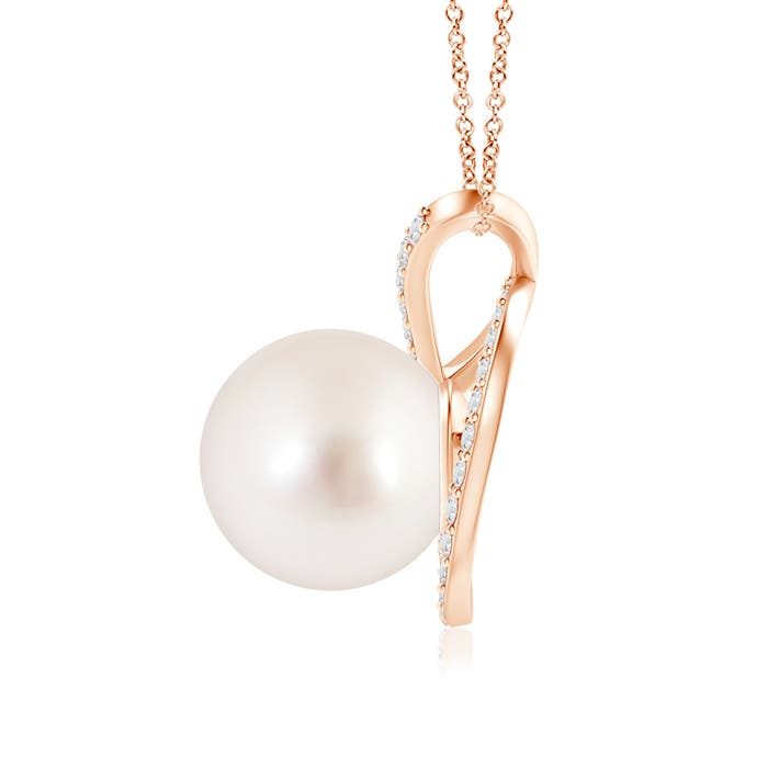 AAAA - South Sea Cultured Pearl / 5.42 CT / 14 KT Rose Gold