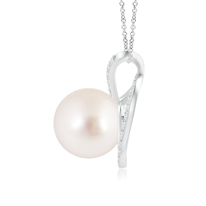 AAAA - South Sea Cultured Pearl / 5.42 CT / 14 KT White Gold