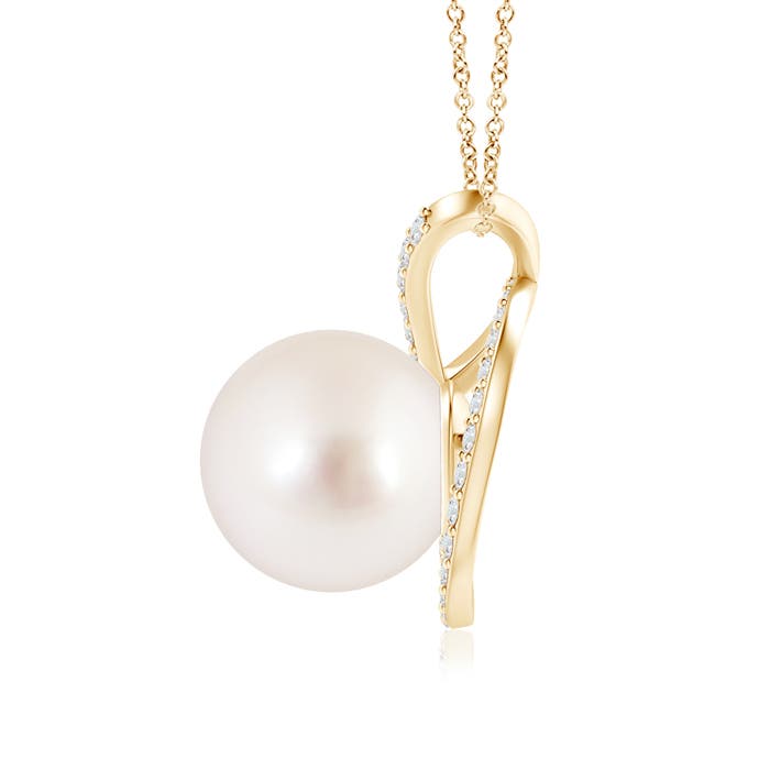 AAAA - South Sea Cultured Pearl / 5.42 CT / 14 KT Yellow Gold