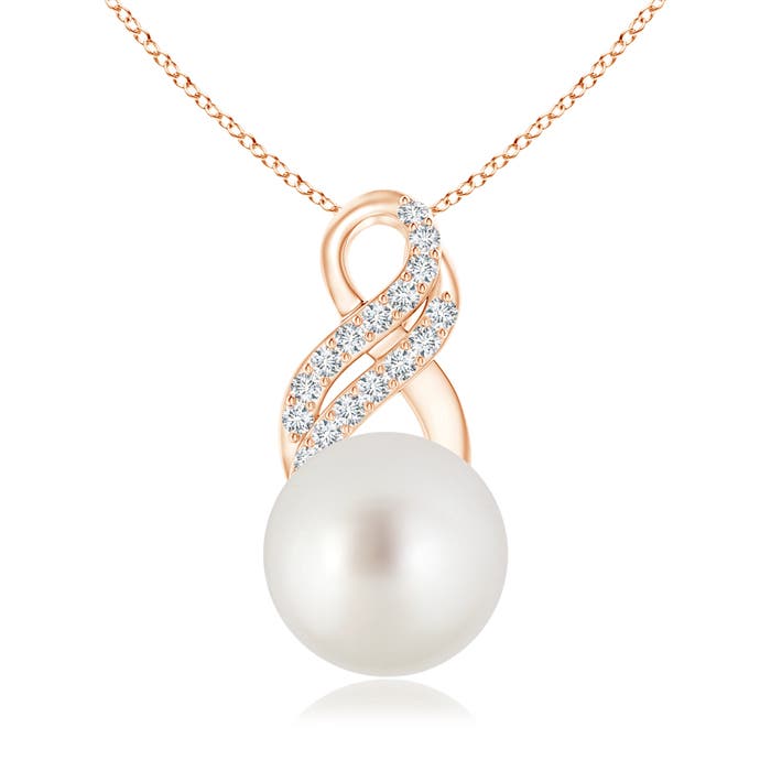 AAA - South Sea Cultured Pearl / 7.34 CT / 14 KT Rose Gold