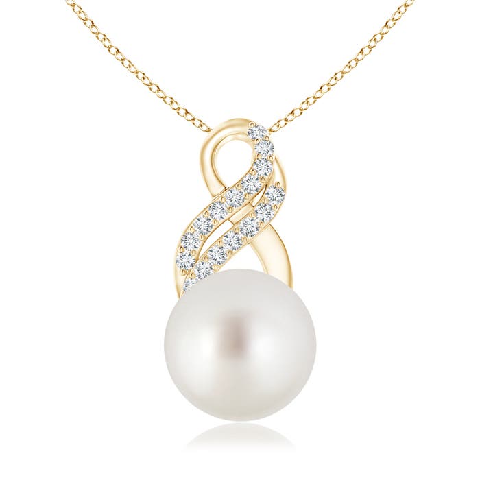 AAA - South Sea Cultured Pearl / 7.34 CT / 14 KT Yellow Gold