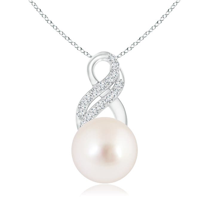 AAAA - South Sea Cultured Pearl / 7.34 CT / 14 KT White Gold