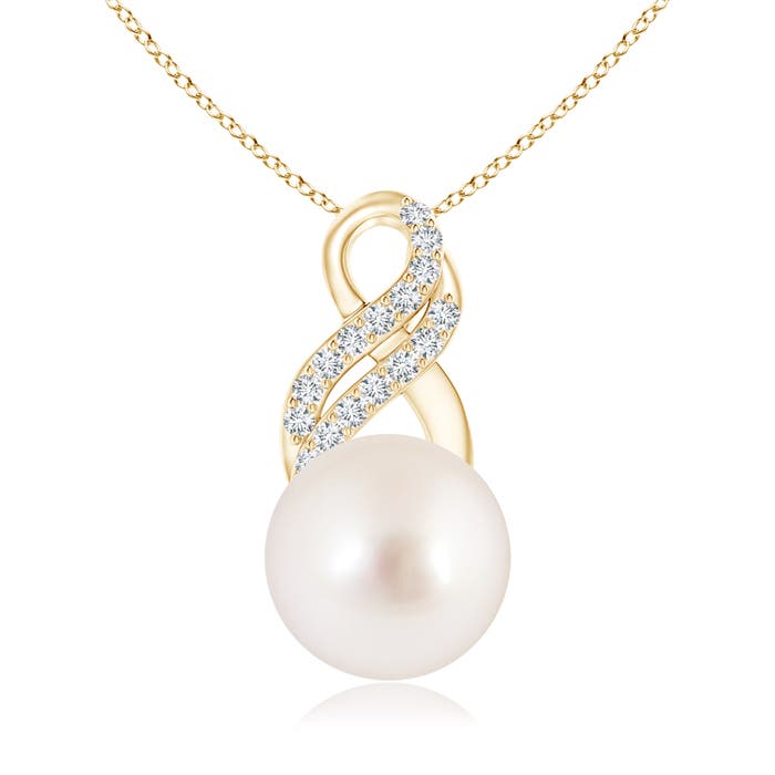 AAAA - South Sea Cultured Pearl / 7.34 CT / 14 KT Yellow Gold