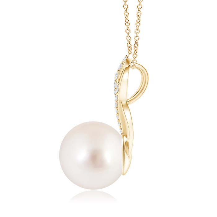 AAAA - South Sea Cultured Pearl / 7.34 CT / 14 KT Yellow Gold