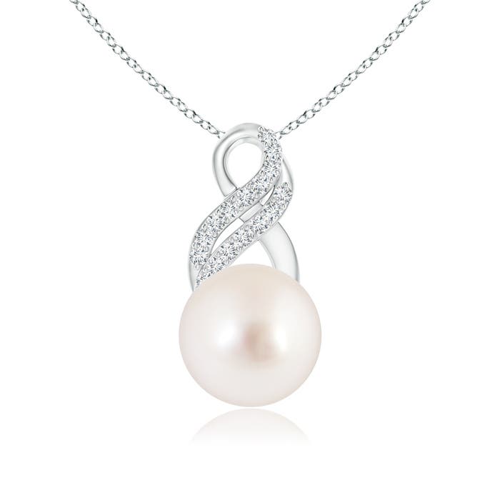 AAAA - South Sea Cultured Pearl / 5.35 CT / 14 KT White Gold