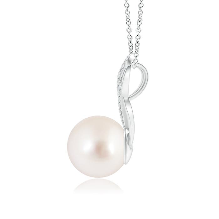 AAAA - South Sea Cultured Pearl / 5.35 CT / 14 KT White Gold