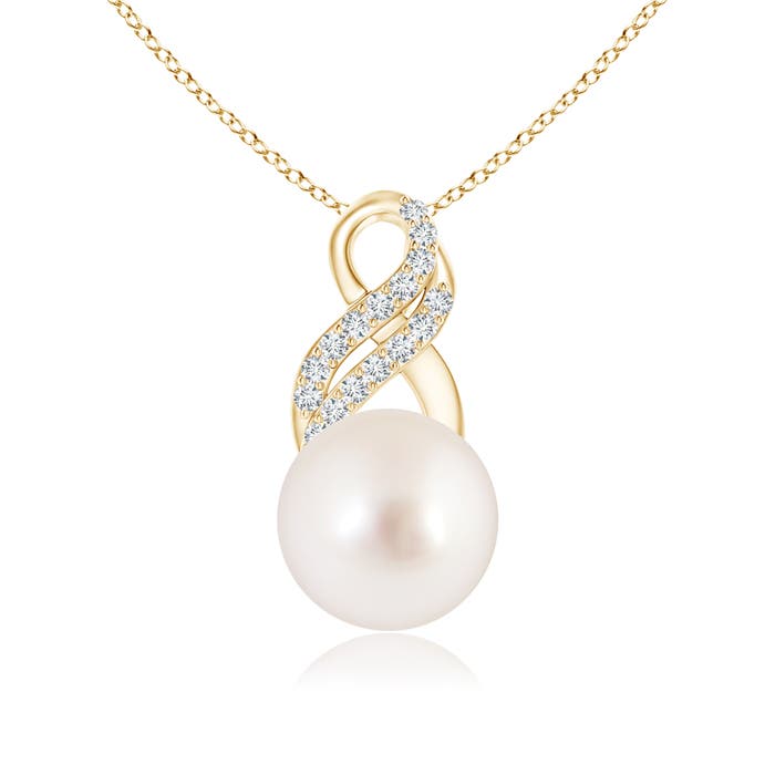 AAAA - South Sea Cultured Pearl / 5.35 CT / 14 KT Yellow Gold