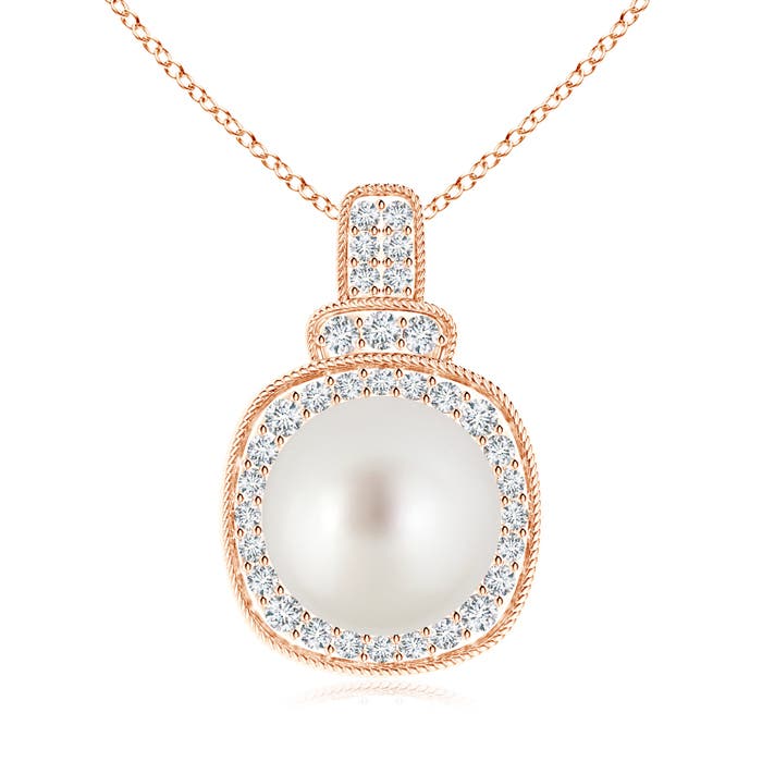 AAA - South Sea Cultured Pearl / 7.51 CT / 14 KT Rose Gold