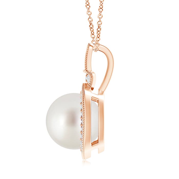 AAA - South Sea Cultured Pearl / 7.51 CT / 14 KT Rose Gold