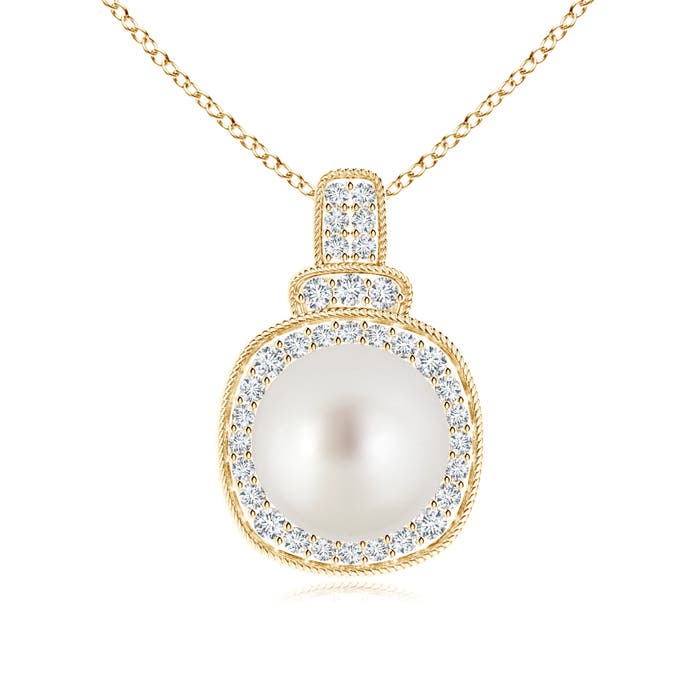 AAA - South Sea Cultured Pearl / 5.49 CT / 14 KT Yellow Gold