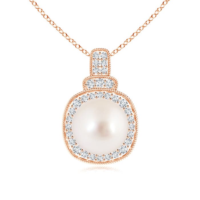 AAAA - South Sea Cultured Pearl / 5.49 CT / 14 KT Rose Gold