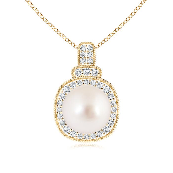 AAAA - South Sea Cultured Pearl / 5.49 CT / 14 KT Yellow Gold