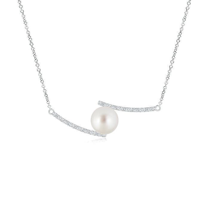 AAA - South Sea Cultured Pearl / 5.54 CT / 14 KT White Gold