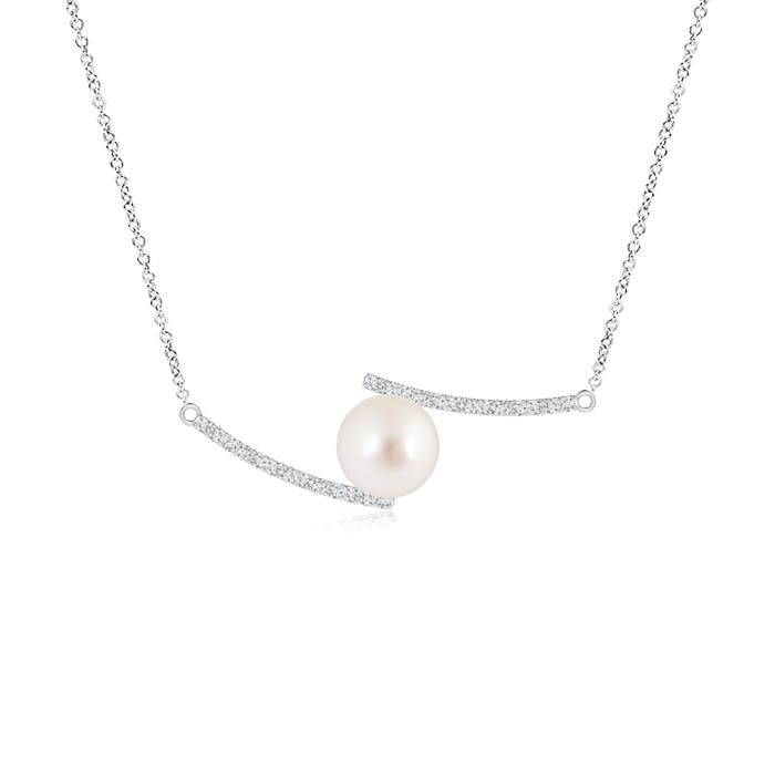 AAAA - South Sea Cultured Pearl / 5.54 CT / 14 KT White Gold