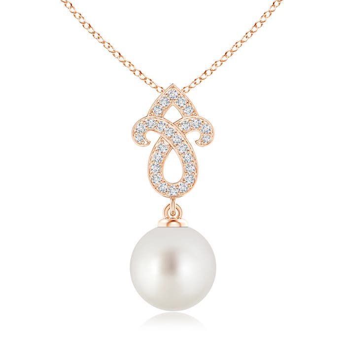 AAA - South Sea Cultured Pearl / 7.36 CT / 14 KT Rose Gold