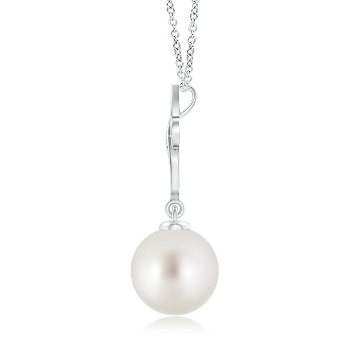 AAA - South Sea Cultured Pearl / 7.36 CT / 14 KT White Gold