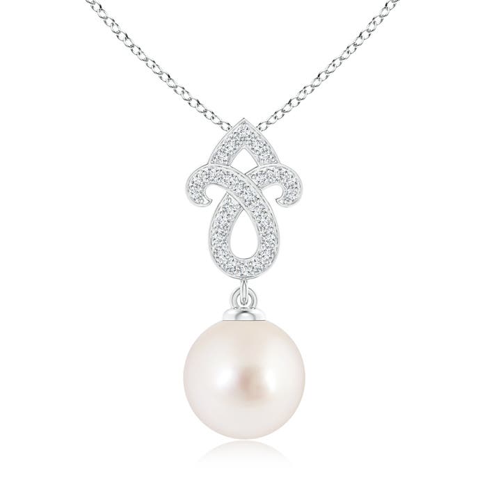 AAAA - South Sea Cultured Pearl / 7.36 CT / 14 KT White Gold