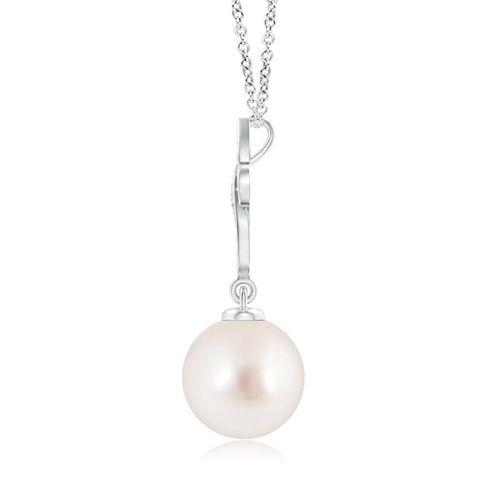 AAAA - South Sea Cultured Pearl / 7.36 CT / 14 KT White Gold