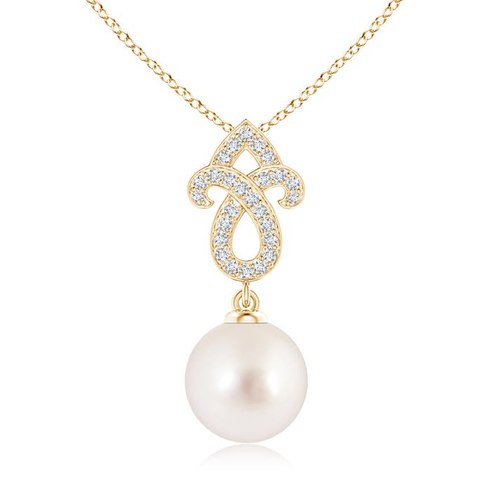 AAAA - South Sea Cultured Pearl / 7.36 CT / 14 KT Yellow Gold