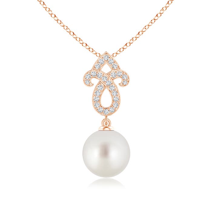 AAA - South Sea Cultured Pearl / 5.38 CT / 14 KT Rose Gold