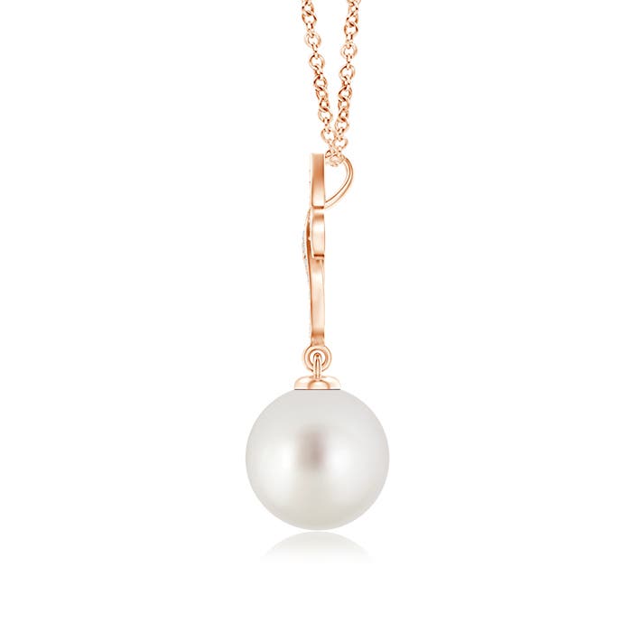 AAA - South Sea Cultured Pearl / 5.38 CT / 14 KT Rose Gold