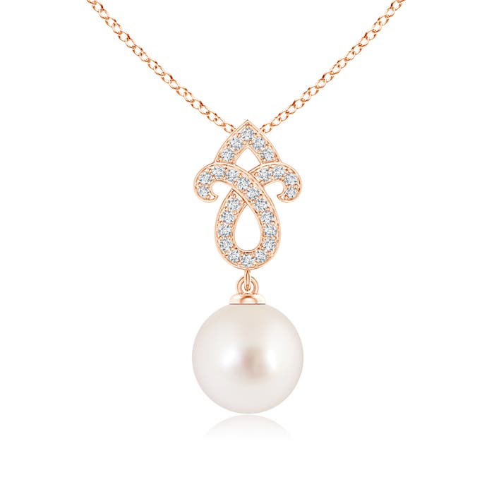 AAAA - South Sea Cultured Pearl / 5.38 CT / 14 KT Rose Gold