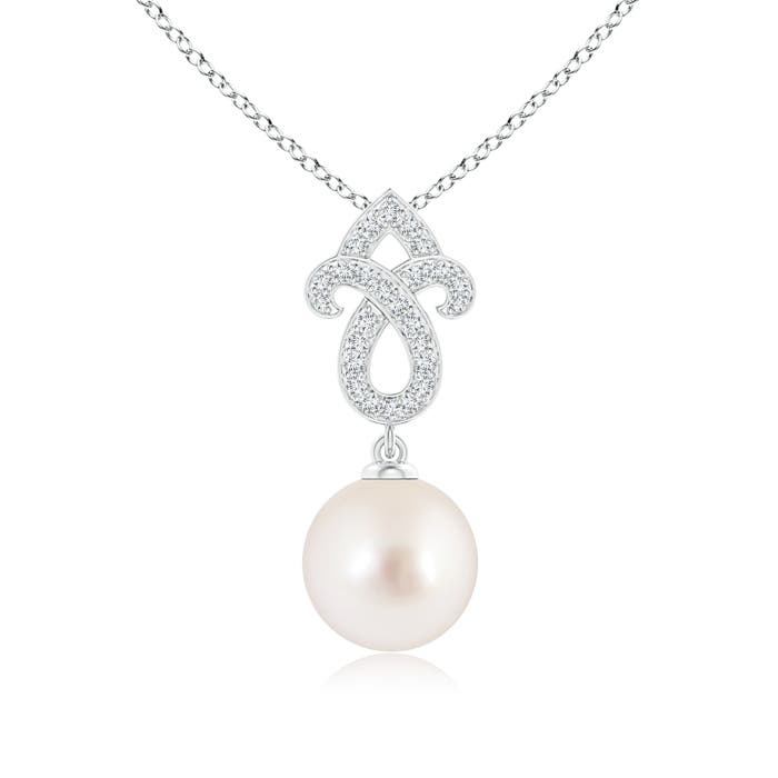 AAAA - South Sea Cultured Pearl / 5.38 CT / 14 KT White Gold