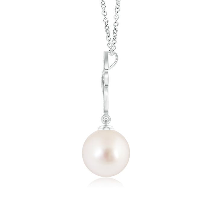 AAAA - South Sea Cultured Pearl / 5.38 CT / 14 KT White Gold