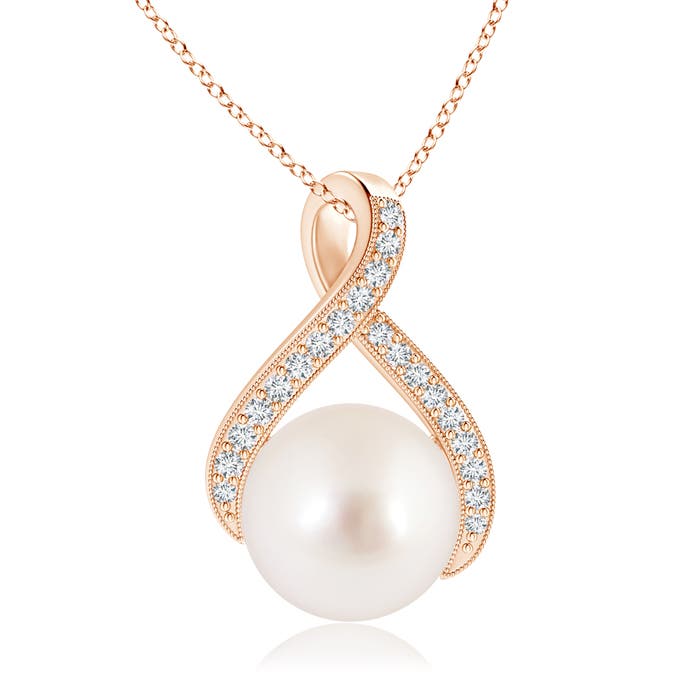 AAAA - South Sea Cultured Pearl / 7.36 CT / 14 KT Rose Gold
