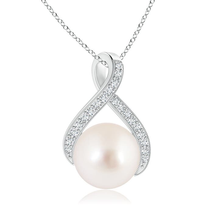 AAAA - South Sea Cultured Pearl / 7.36 CT / 14 KT White Gold