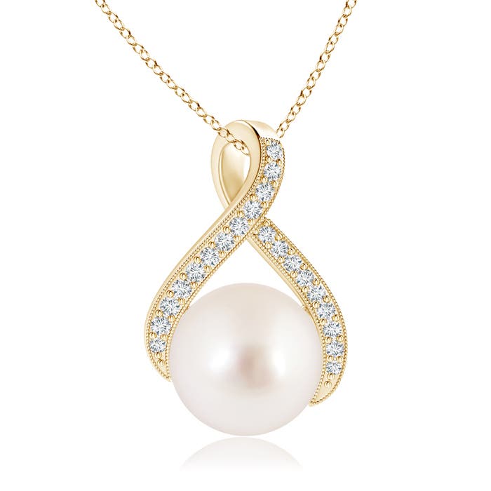 AAAA - South Sea Cultured Pearl / 7.36 CT / 14 KT Yellow Gold