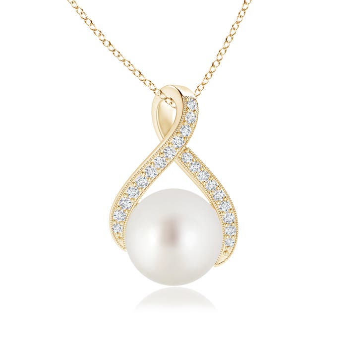 AAA - South Sea Cultured Pearl / 5.37 CT / 14 KT Yellow Gold