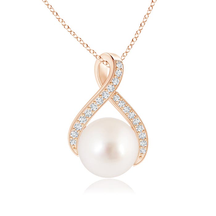 AAAA - South Sea Cultured Pearl / 5.37 CT / 14 KT Rose Gold