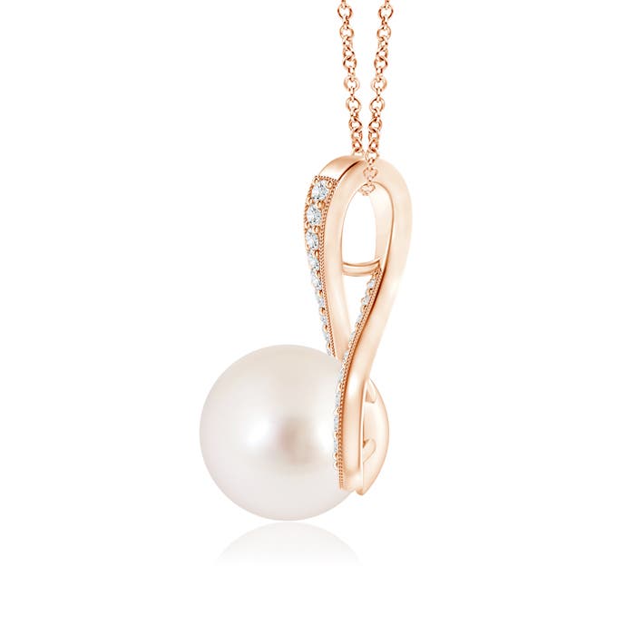 AAAA - South Sea Cultured Pearl / 5.37 CT / 14 KT Rose Gold