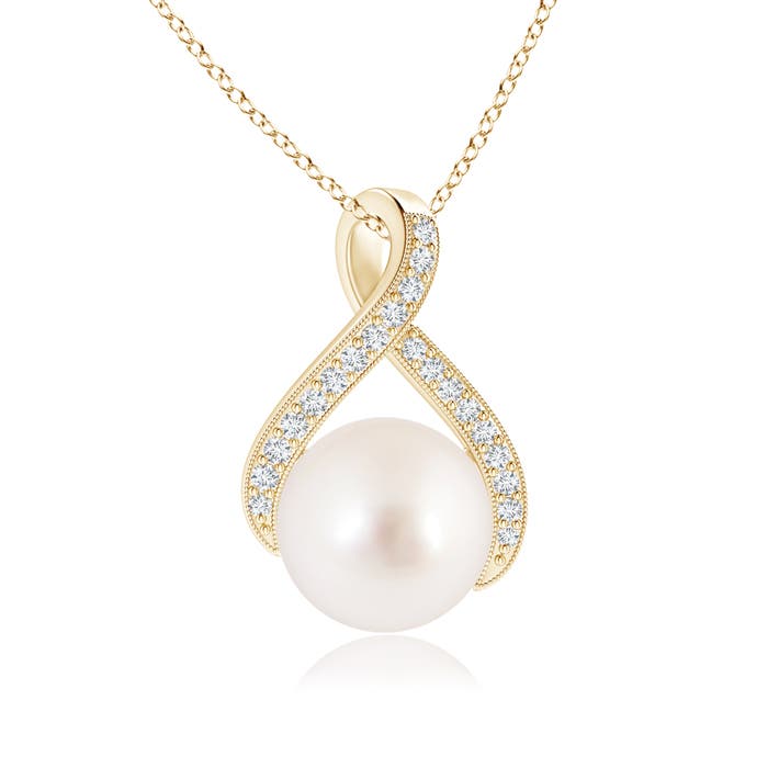 AAAA - South Sea Cultured Pearl / 5.37 CT / 14 KT Yellow Gold