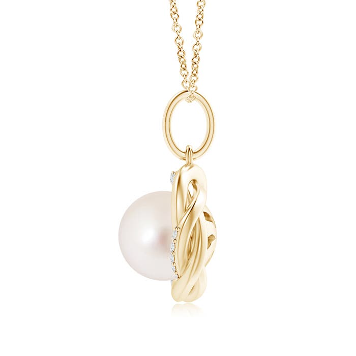 AAAA - South Sea Cultured Pearl / 7.37 CT / 14 KT Yellow Gold