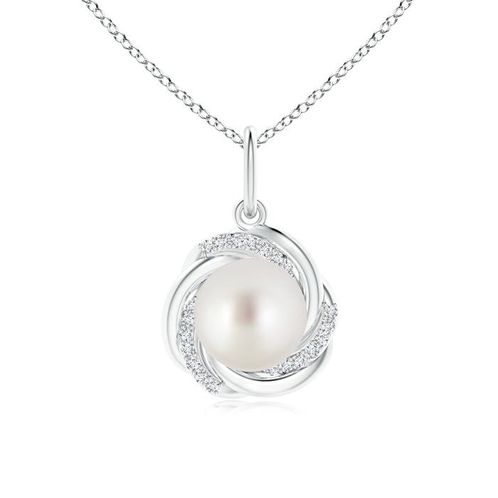 AAA - South Sea Cultured Pearl / 5.38 CT / 14 KT White Gold