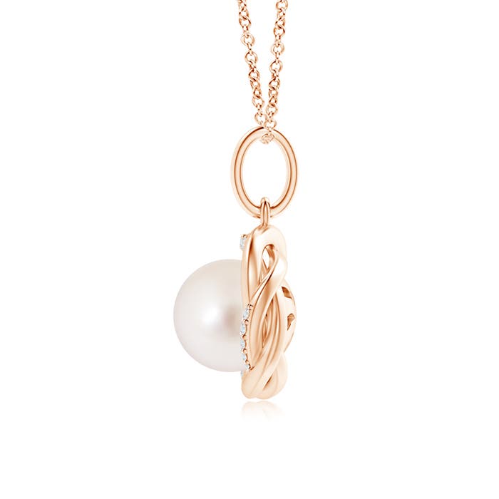 AAAA - South Sea Cultured Pearl / 5.38 CT / 14 KT Rose Gold