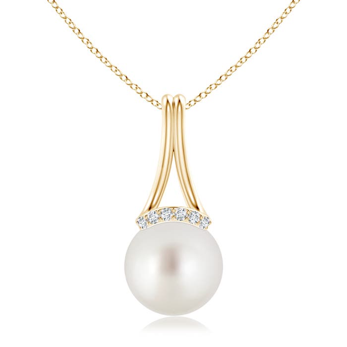 AAA - South Sea Cultured Pearl / 7.26 CT / 14 KT Yellow Gold