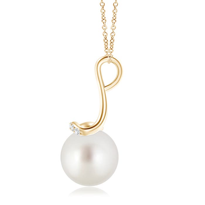 AAA - South Sea Cultured Pearl / 7.26 CT / 14 KT Yellow Gold