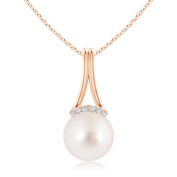 AAAA - South Sea Cultured Pearl / 7.26 CT / 14 KT Rose Gold