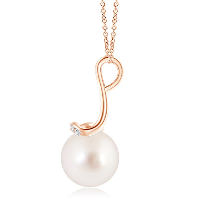 AAAA - South Sea Cultured Pearl / 7.26 CT / 14 KT Rose Gold