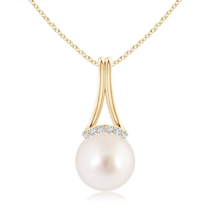 AAAA - South Sea Cultured Pearl / 7.26 CT / 14 KT Yellow Gold