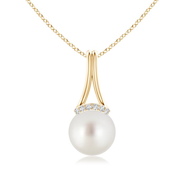 AAA - South Sea Cultured Pearl / 5.3 CT / 14 KT Yellow Gold