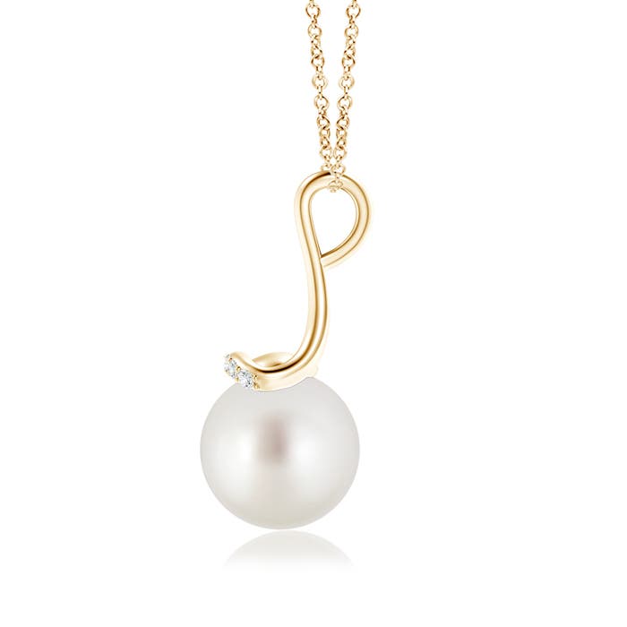 AAA - South Sea Cultured Pearl / 5.3 CT / 14 KT Yellow Gold