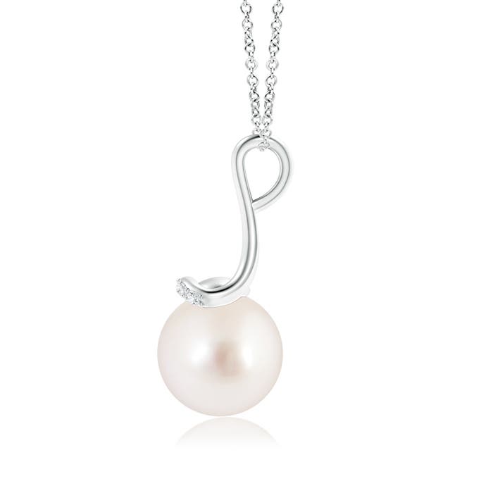 AAAA - South Sea Cultured Pearl / 5.3 CT / 14 KT White Gold